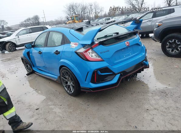 SHHFK8G76MU203065 2021 HONDA CIVIC TYPE R Blue Trasero izquierdo