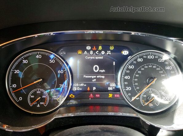 SJAAC2ZV2HC013821 2017 BENTLEY BENTAYGA Black Vista del cuadro de instrumentos