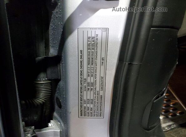 SJAAC2ZV6JC017487 2018 BENTLEY BENTAYGA Серебряный Панорамный вид салона 360°