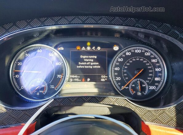 SJAAM2ZV1LC029269 2020 BENTLEY BENTAYGA Черный Вид щитка приборов