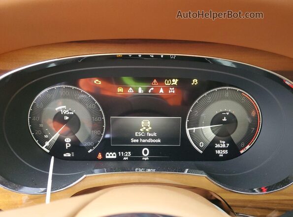 SJAAR2ZV1PC022068 2023 BENTLEY BENTAYGA Black Vista del cuadro de instrumentos