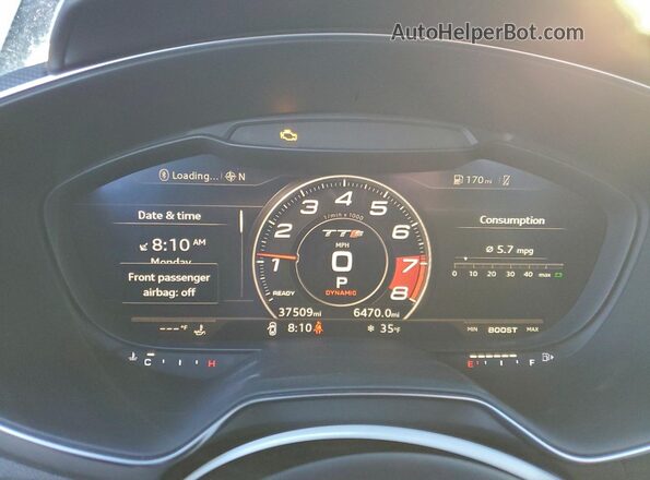 TRUC1AFV0J1007485 2018 AUDI TT Серый Вид щитка приборов