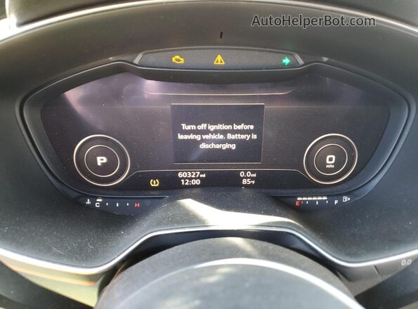 TRUT5CFV3J1003687 2018 AUDI TT Gray Instrument cluster view