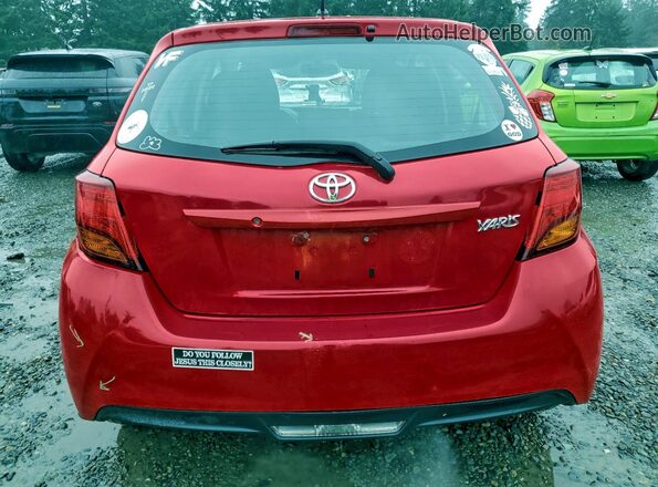 VNKKTUD31GA069920 2016 TOYOTA YARIS Красный Вид сзади