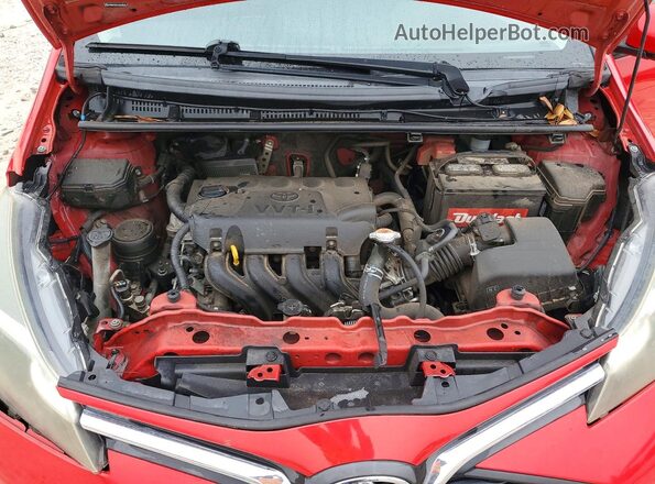 VNKKTUD35GA062677 2016 TOYOTA YARIS Красный Вид задней части салона