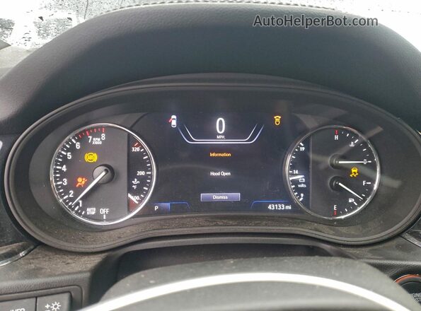 W04GS6SS9K1077225 2019 BUICK REGAL Черный Вид щитка приборов