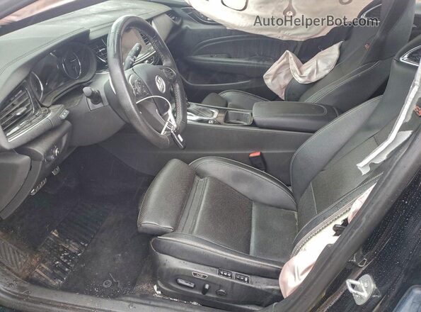 W04GS6SS9K1077225 2019 BUICK REGAL Черный Вид салона спереди