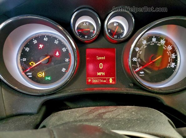 W04WH3N54JG004029 2018 BUICK CASCADA Бордовый Вид щитка приборов