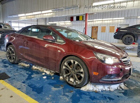 W04WH3N54JG004029 2018 BUICK CASCADA Бордовый Передняя правая четверть