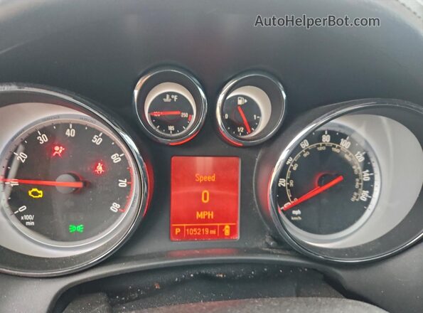 W04WH3N58HG021460 2017 BUICK CASCADA Black Widok zestawu wskaźników
