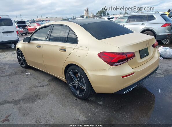 W1K3G4EB3NJ352362 2022 MERCEDES-BENZ A 220 Золотой Задняя левая четверть