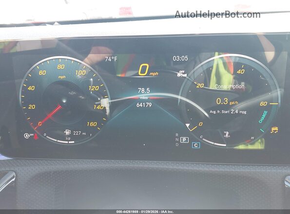 W1K3G4EB4NJ338762 2022 MERCEDES-BENZ A 220 Черный Вид задних сидений