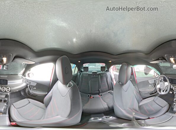 W1K3G4EB9LW046394 2020 MERCEDES-BENZ A Red Widok naklejki z numerem VIN