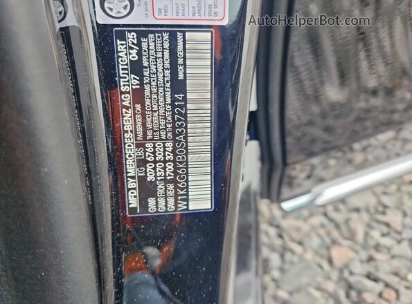 W1K6G6KB0SA337214 2025 MERCEDES-BENZ S Black Widok komory silnika