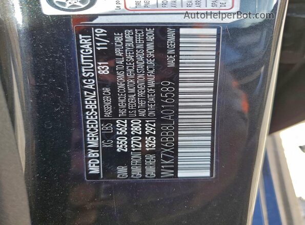 W1K7X6BB8LA016589 2020 MERCEDES-BENZ AMG Gray Widok komory silnika