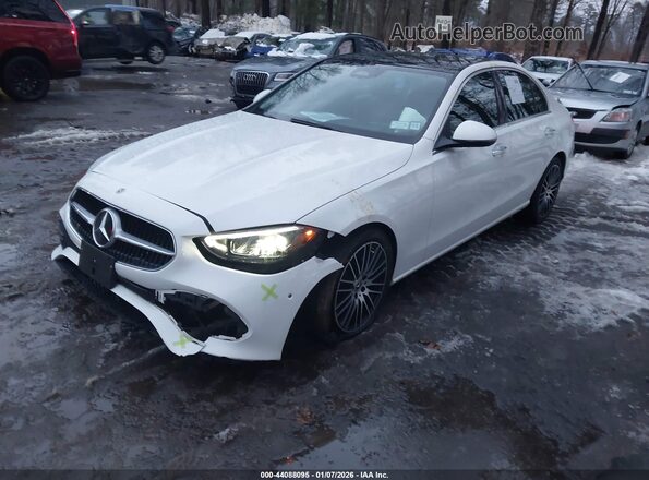 W1KAF4HB1PR148802 2023 MERCEDES-BENZ C-CLASS Белый Передняя левая четверть