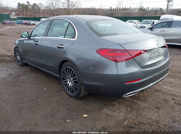 W1KAF4HB3PR154293 2023 MERCEDES-BENZ C-CLASS Серый Задняя левая четверть