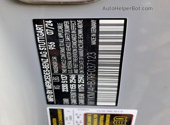 W1KMJ4HB7RF037123 2024 MERCEDES-BENZ CLE Gray Vista del compartimento del motor