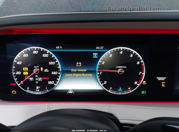 W1KUG8GB2LA552316 2020 MERCEDES-BENZ S-CLASS Черный Вид задних сидений