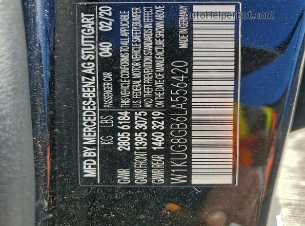 W1KUG8GB6LA556420 2020 MERCEDES-BENZ S Black Вид підкапотного простору