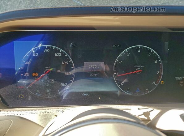 W1KUG8GB6LA556420 2020 MERCEDES-BENZ S Black Вид щитка приладів