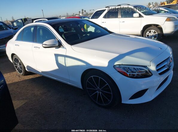 W1KWF8DB2LR572616 2020 MERCEDES-BENZ C-CLASS White Przód prawy