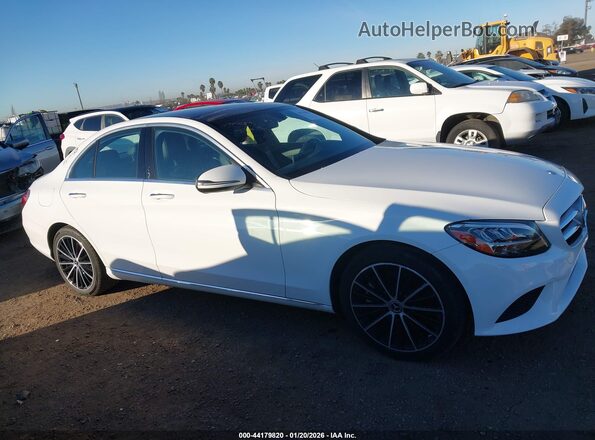 W1KWF8DB2LR572616 2020 MERCEDES-BENZ C-CLASS White Widok wnętrza z tyłu