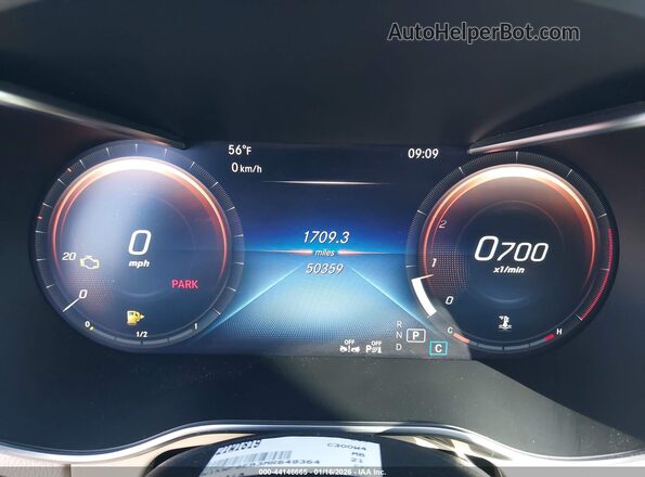 W1KWF8EB3MR649364 2021 MERCEDES-BENZ C-CLASS Black Vista de los asientos traseros