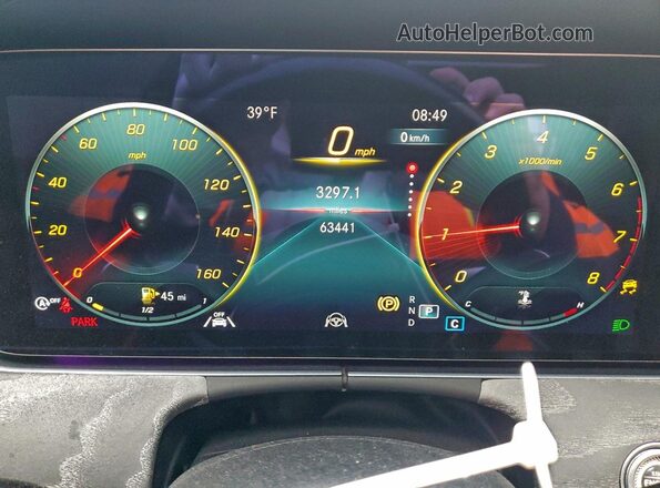 W1KZF8DB0NB033355 2022 MERCEDES-BENZ E White Вид щитка приладів