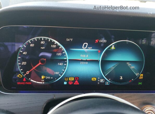 W1KZF8EB0PB111604 2023 MERCEDES-BENZ E Black Instrument cluster view