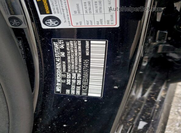W1KZF8EBXMA979496 2021 MERCEDES-BENZ E Черный Вид подкапотного пространства