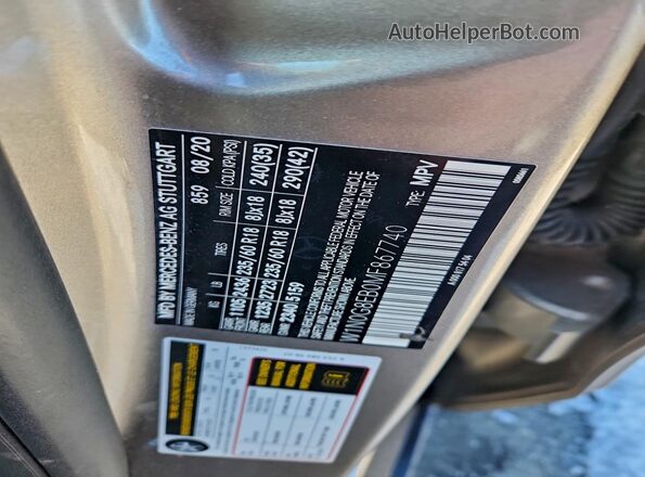 W1N0G8EB0MF867740 2021 MERCEDES-BENZ GLC-CLASS Silver VIN sticker view