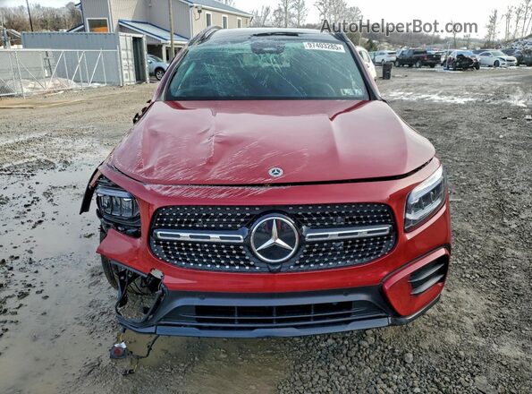 W1N4M4HB0SW422555 2025 MERCEDES-BENZ GLB-CLASS Красный Вид спереди