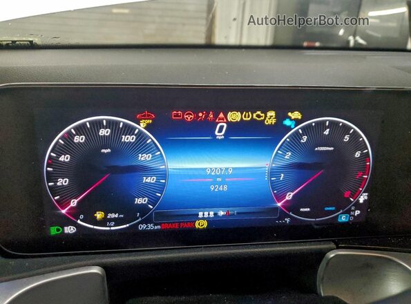 W1N4M4HB3SW409556 2025 MERCEDES-BENZ GLB-CLASS White Widok zestawu wskaźników
