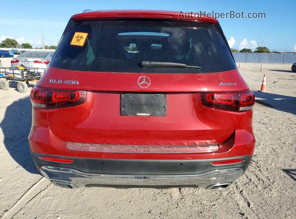 W1N4M4HB6LW033386 2020 MERCEDES-BENZ GLB-CLASS Red Widok z tyłu
