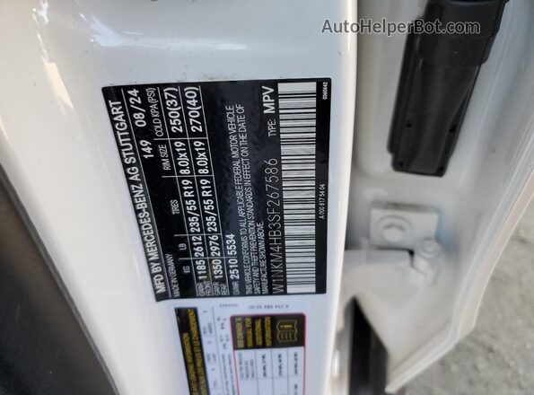 W1NKM4HB3SF267586 2025 MERCEDES-BENZ GLC-CLASS Белый Панорамный вид салона 360°
