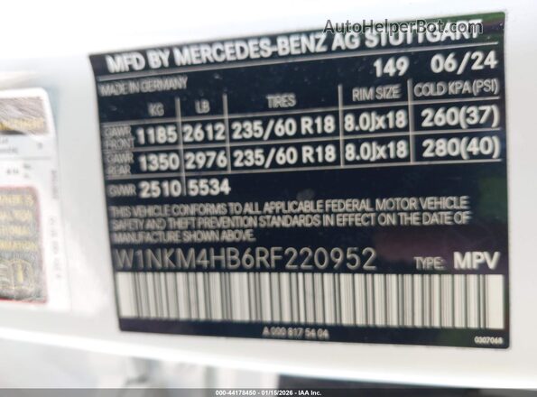 W1NKM4HB6RF220952 2024 MERCEDES-BENZ GLC 300 Белый Вид подкапотного пространства