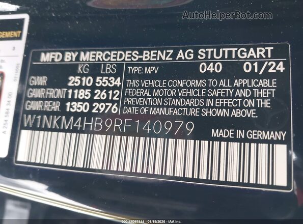 W1NKM4HB9RF140979 2024 MERCEDES-BENZ GLC 300 Черный Вид подкапотного пространства