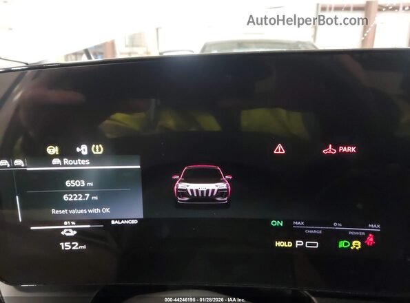 WA124BGF4SA056243 2025 AUDI Q6 E-TRON White Вид задніх сидінь