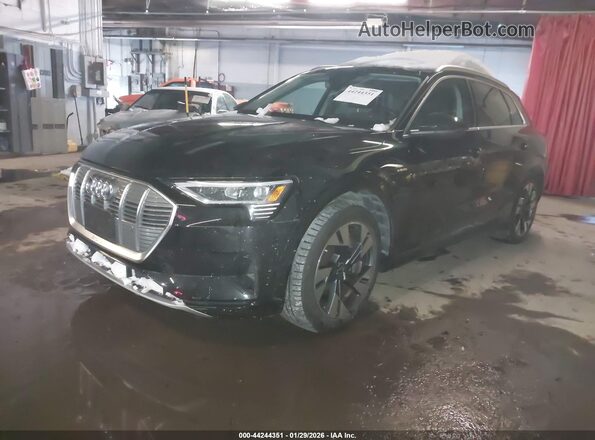 WA1AAAGE3PB004755 2023 AUDI E-TRON Black Առջևի ձախ երեք քառորդ տեսարան