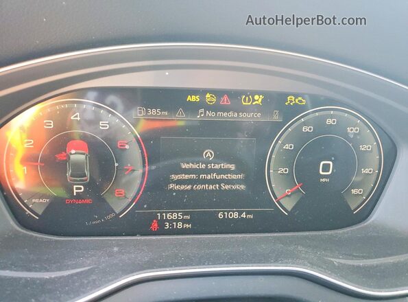 WA1ABAFY6S2027268 2025 AUDI Q5 Черный Вид щитка приборов