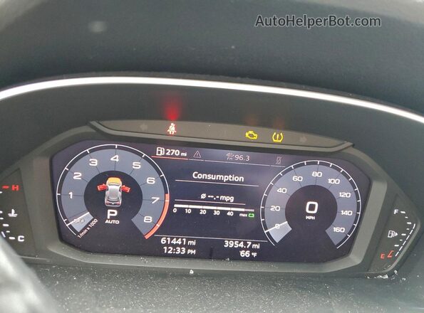 WA1AECF34K1075896 2019 AUDI Q3 Blue ხელსაწყოთა პანელის ხედი