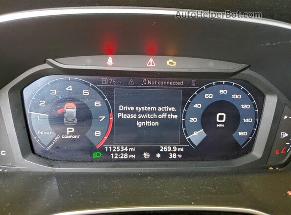 WA1AECF37K1077836 2019 AUDI Q3 Gray Instrument cluster view