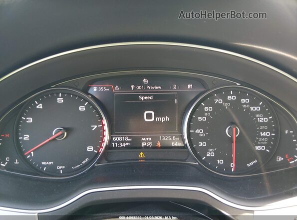 WA1AHAF75KD041916 2019 AUDI Q7 Black Widok tylnych siedzeń