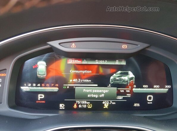 WA1AWAF10MD015289 2021 AUDI SQ8 Gray Instrument cluster view