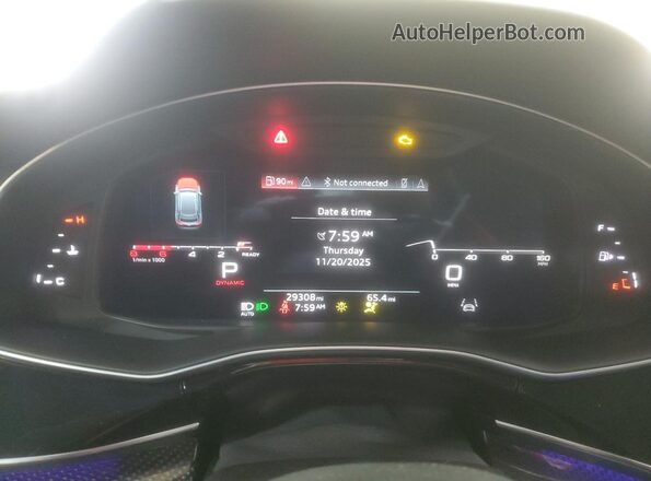 WA1AWBF12ND019626 2022 AUDI SQ8 Кремовый Вид щитка приборов
