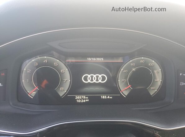 WA1AXBF79PD014637 2023 AUDI Q7 Белый Вид щитка приборов