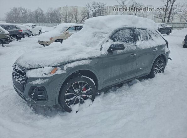 WA1B4AFY1M2016616 2021 AUDI SQ5 Gray Передня ліва чверть