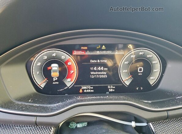 WA1B4AFY1P2034778 2023 AUDI SQ5 Белый Вид щитка приборов