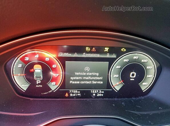 WA1B4AFY2S2056748 2025 AUDI SQ5 Угольный Вид щитка приборов